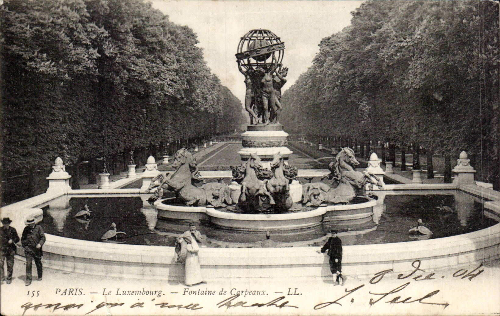 Paris - 6 - Garden of Luxembourg - Carpeaux Fountain - CPA