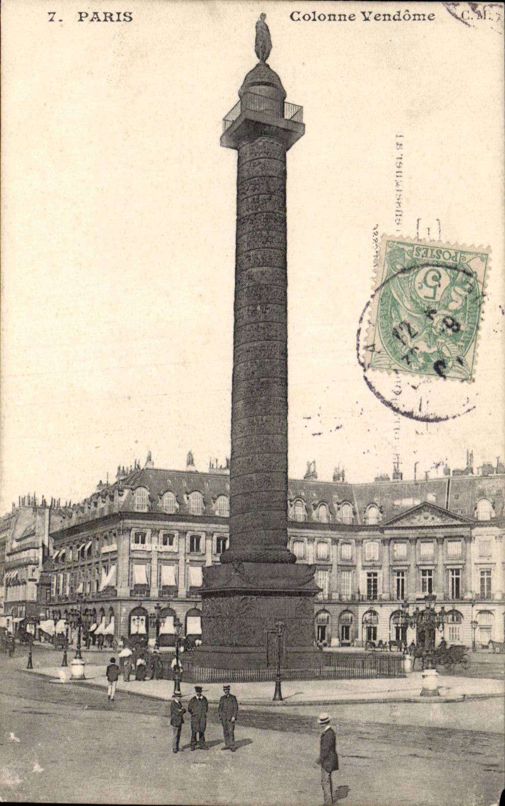 Paris - 1 - Colonne Vendome - CPA