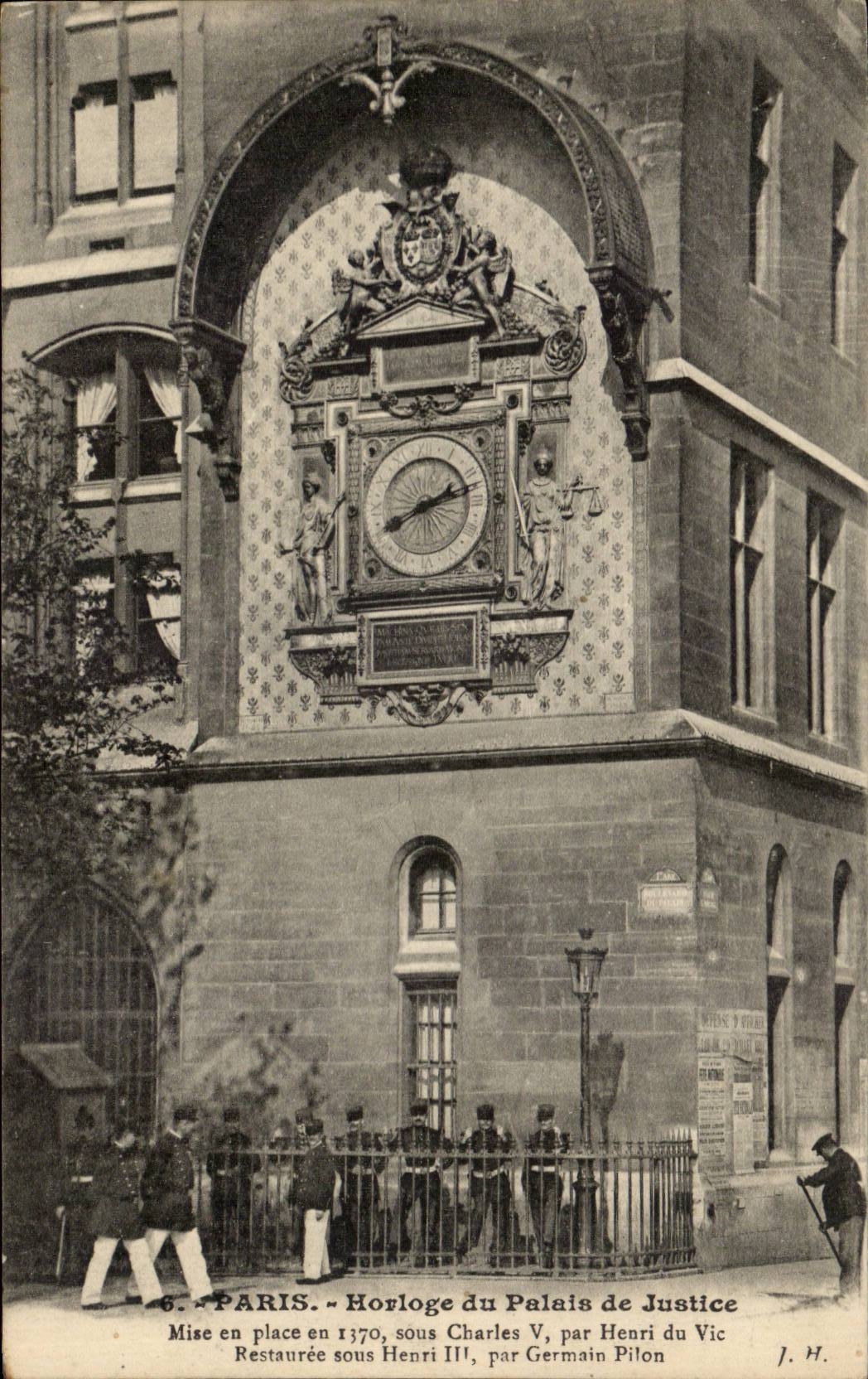 Paris - 1 - Horloge du Palais de Justice CPA