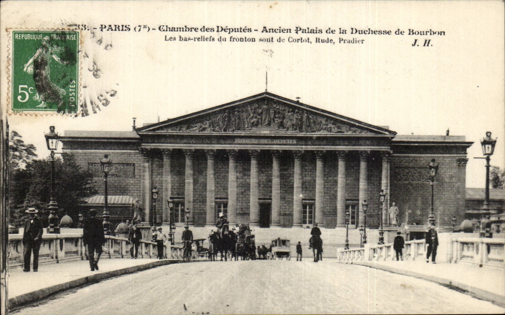 Paris - 1 - Chambre de Deputes - Ancien Palais de la Duchesse de Bourbon - CPA