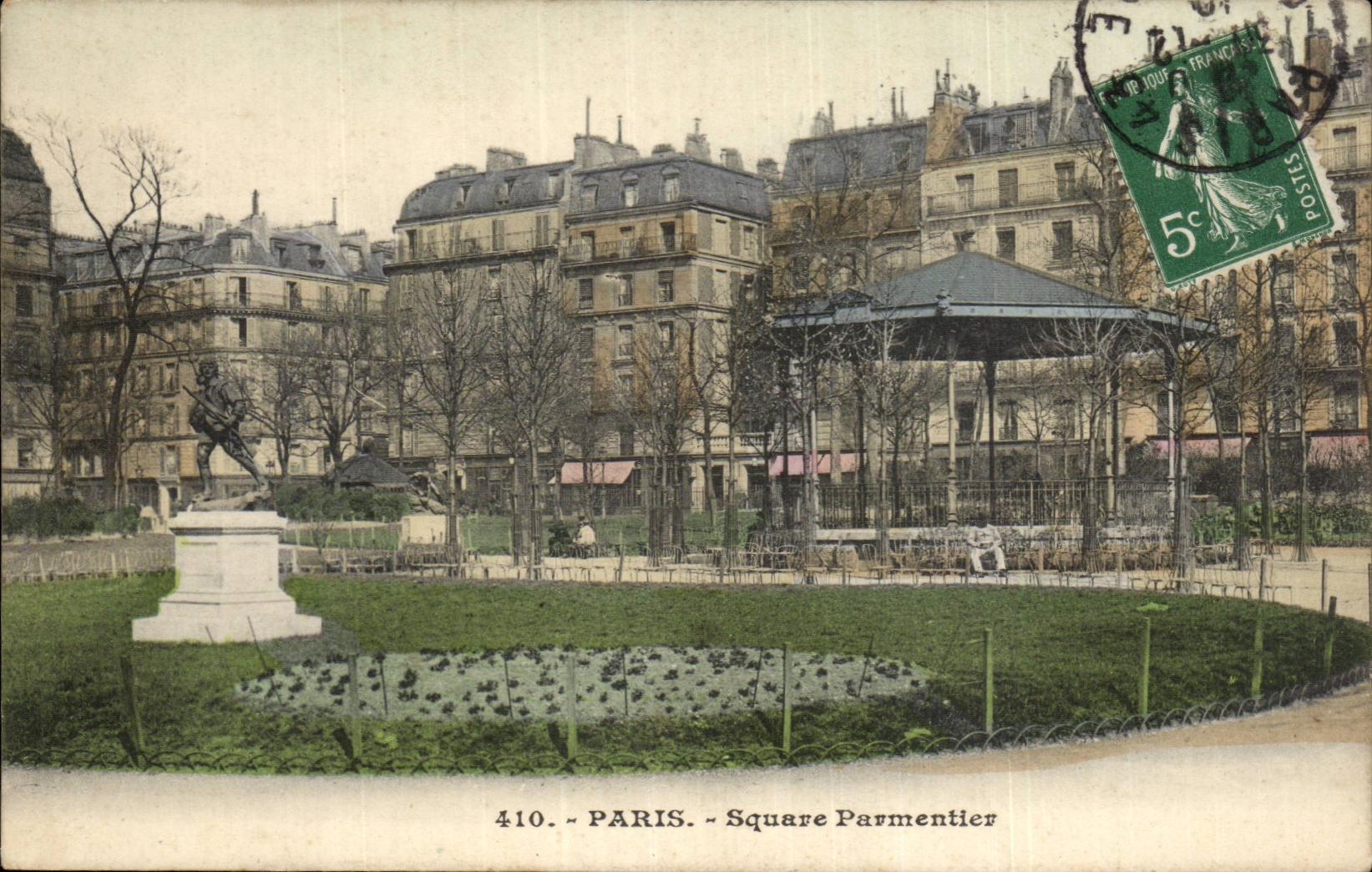 Paris - 11 - Parmentier Public garden - CPA