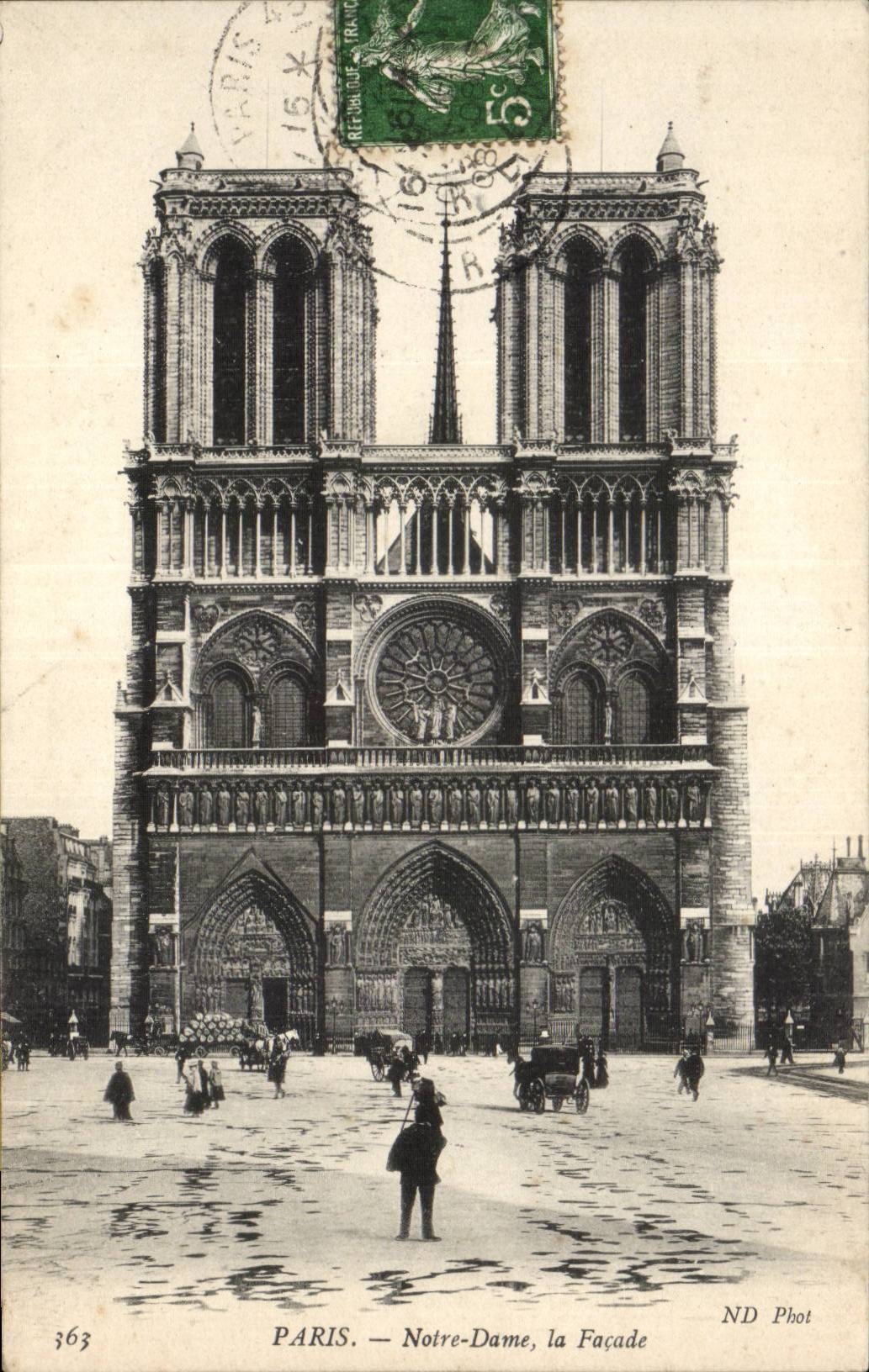 Paris - 4 - Notre Dame - CPA 