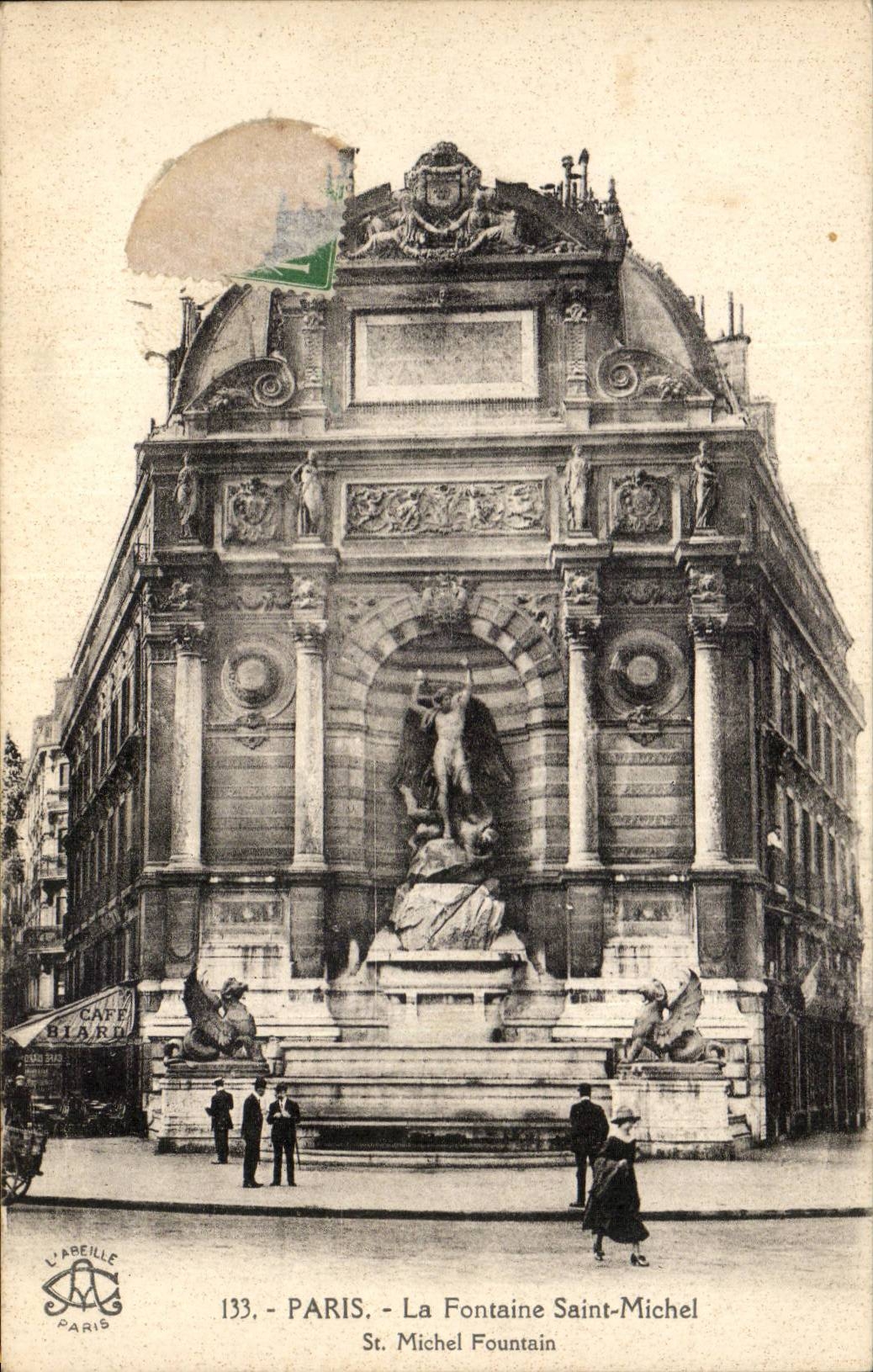 Paris - 4 - Fontaine Saint Michel - CPA