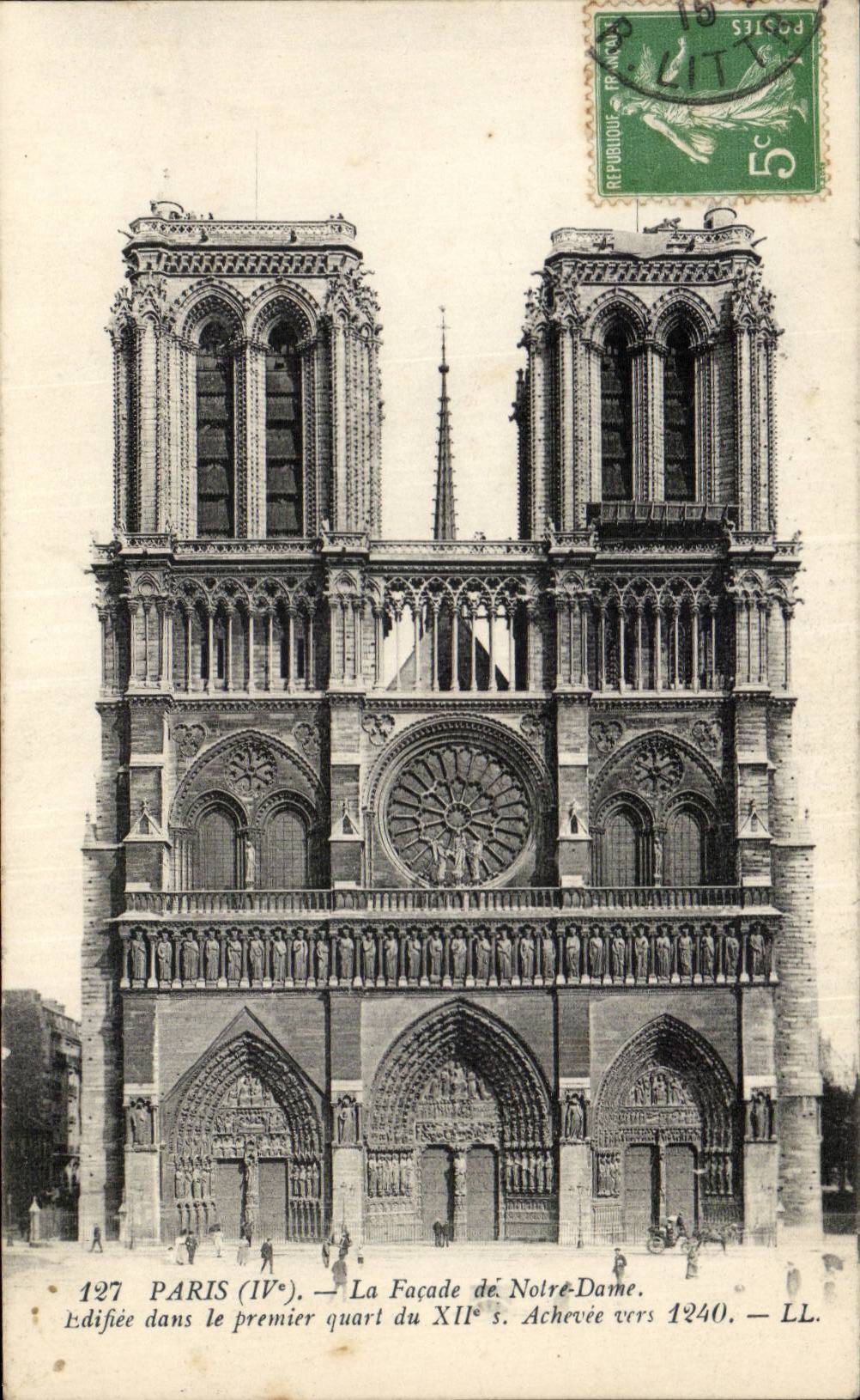 Paris - 4 - Notre Dame - CPA 