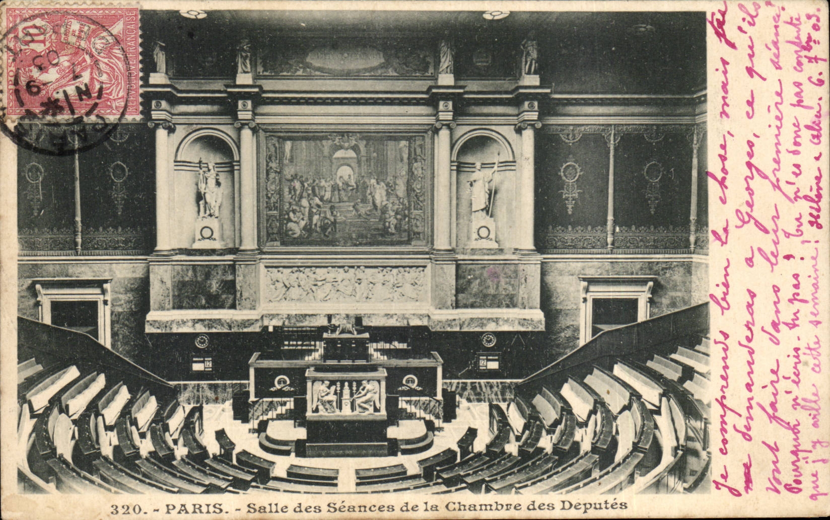 Paris - 1 - Salle des Seances de la Chambre des Deputes - CPA 