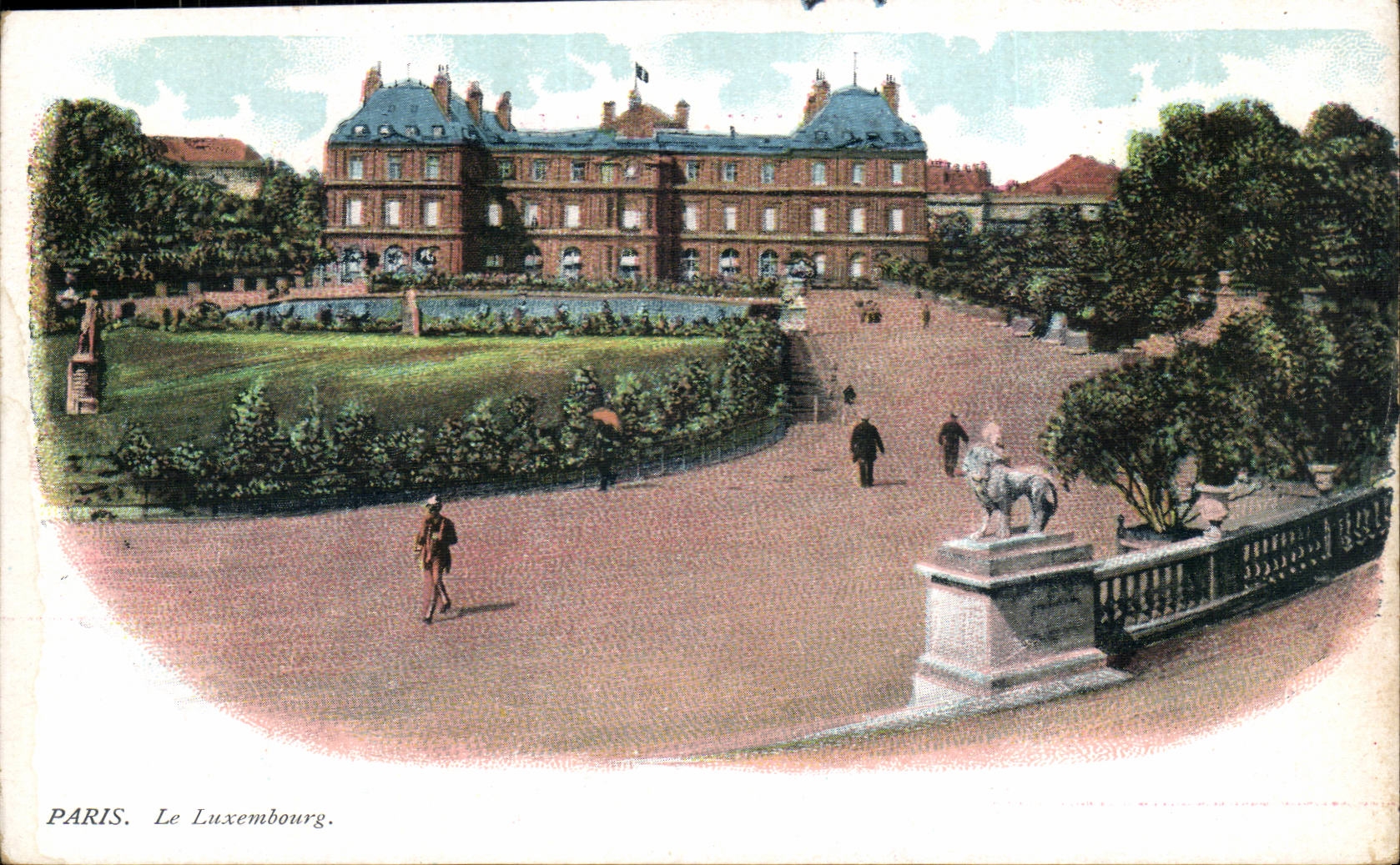 Paris - 6 - Luxembourg - lion - CPA