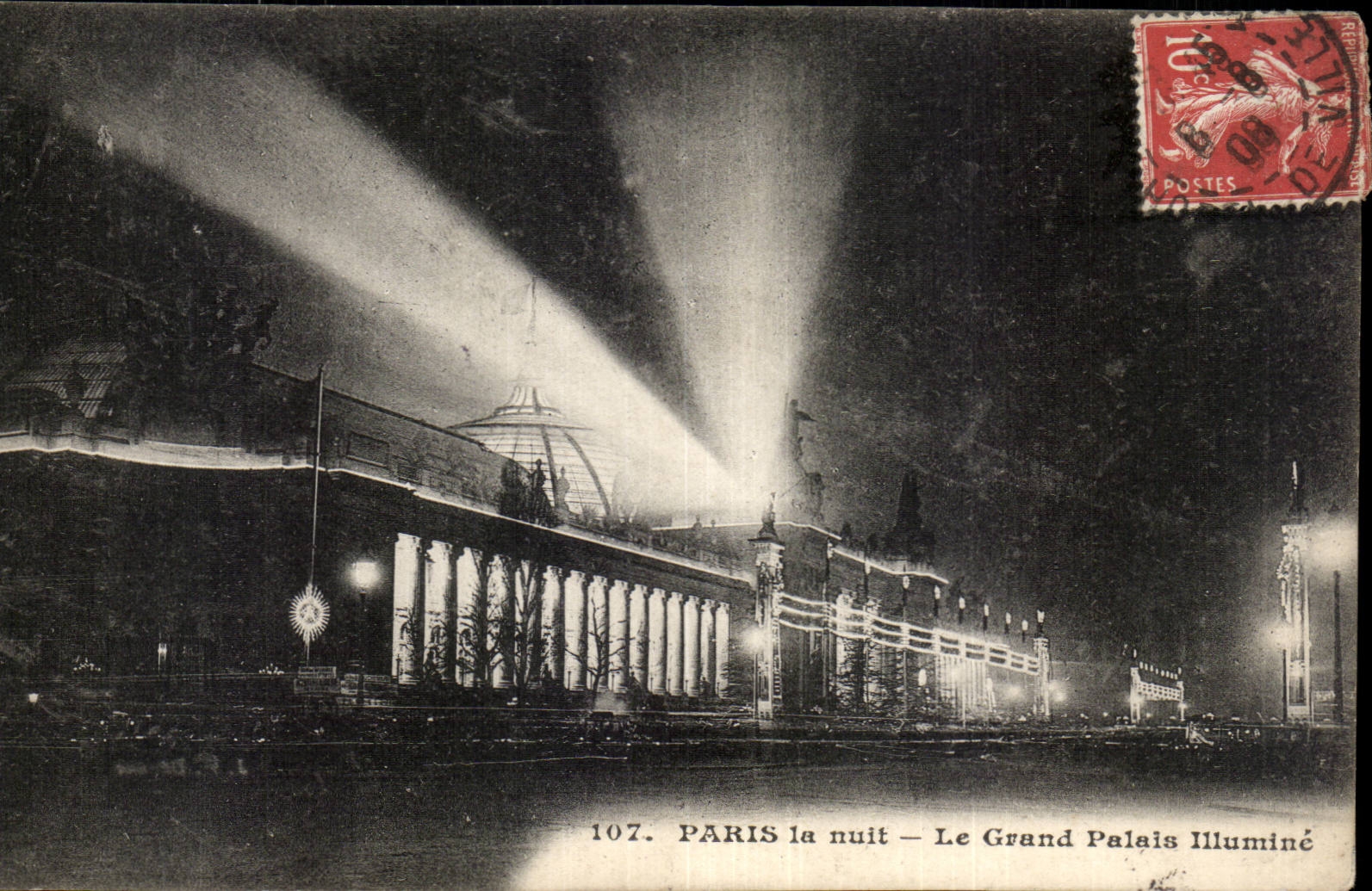 Paris - 8 - the Grand Palais illuminates - CPA