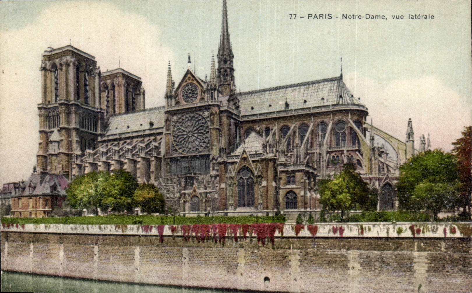 Paris - 4 - Cathedrale Notre Dame - CPA 