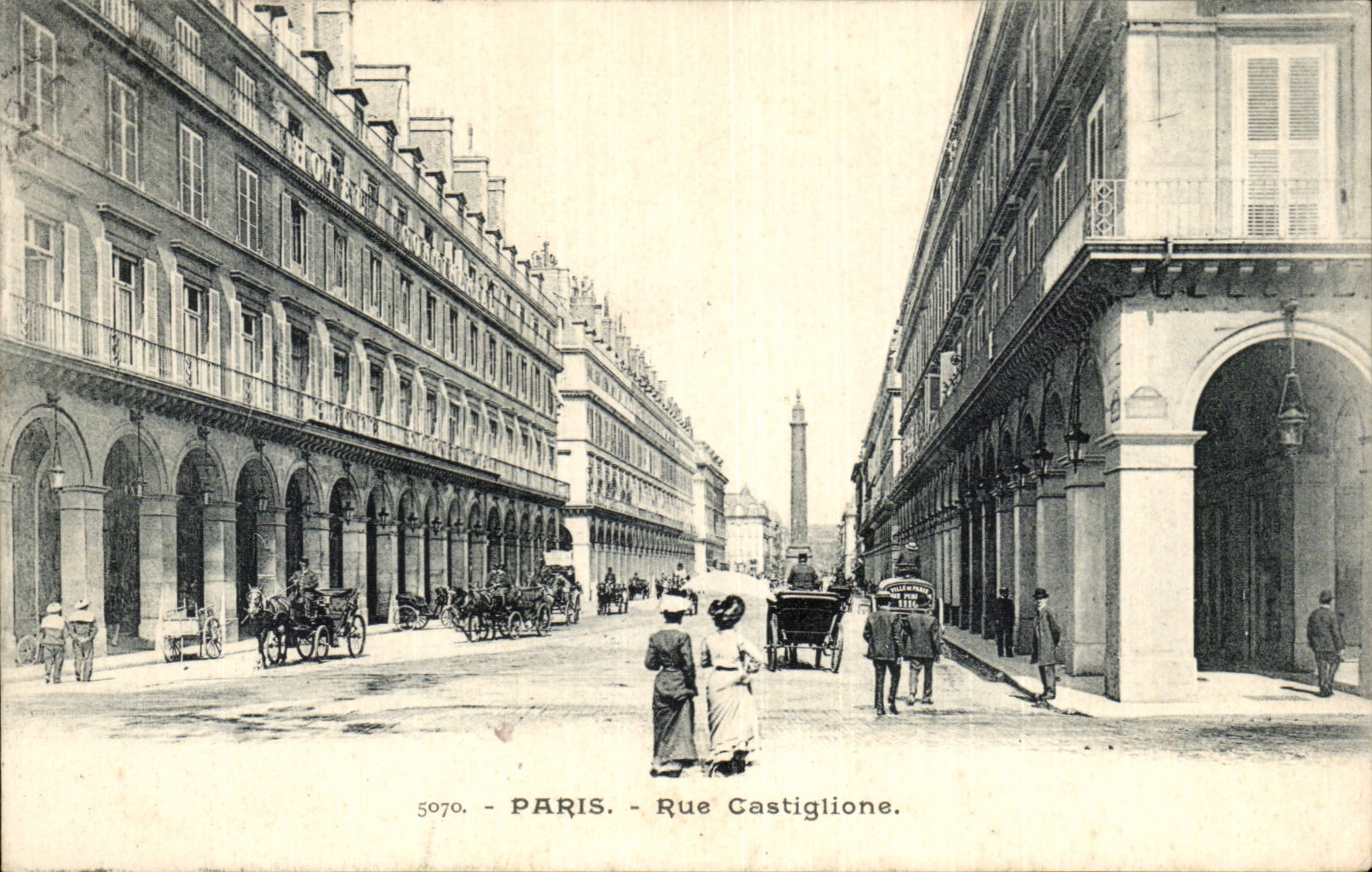 Paris - 1 - Rue Castiglione - CPA