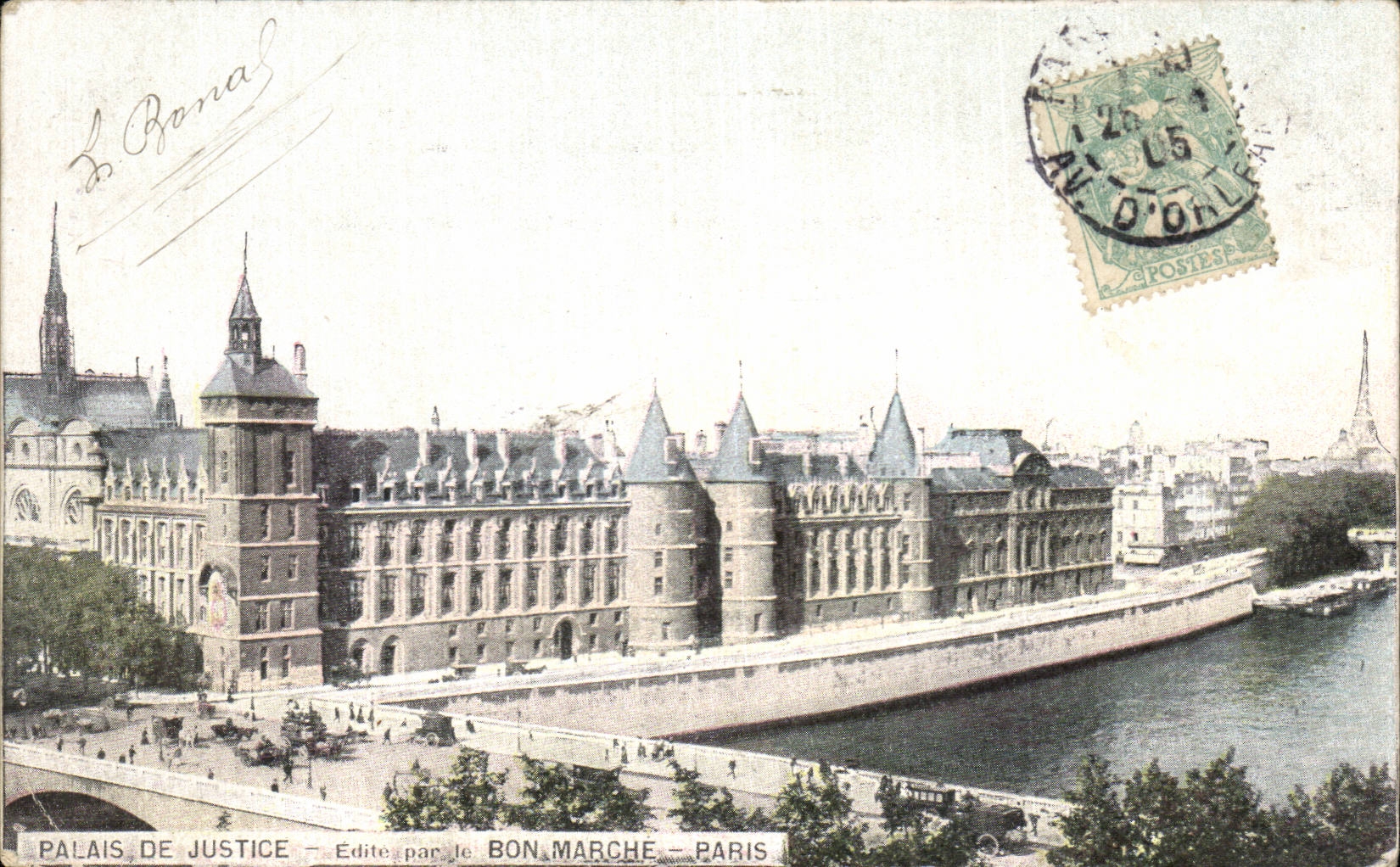 Paris - 1 - Palais de Justice - Edite par le Bon Marche - CPA