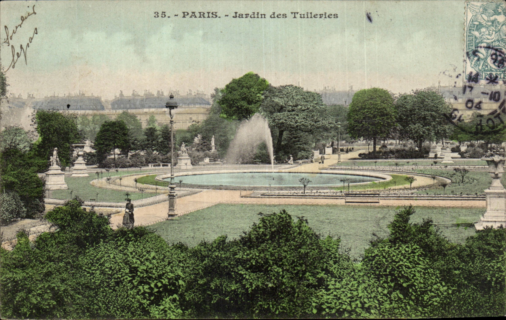 Paris - 1 - Le Jardin des Tuileries - CPA