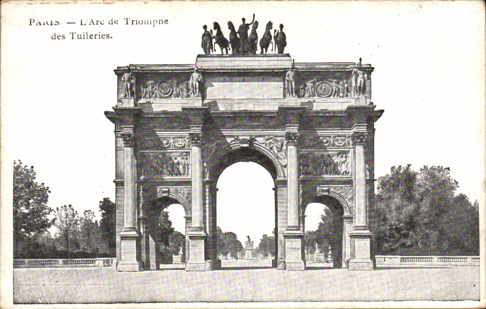 Paris - 1 - L'Arc de Triomphe des Tuileries - CPA