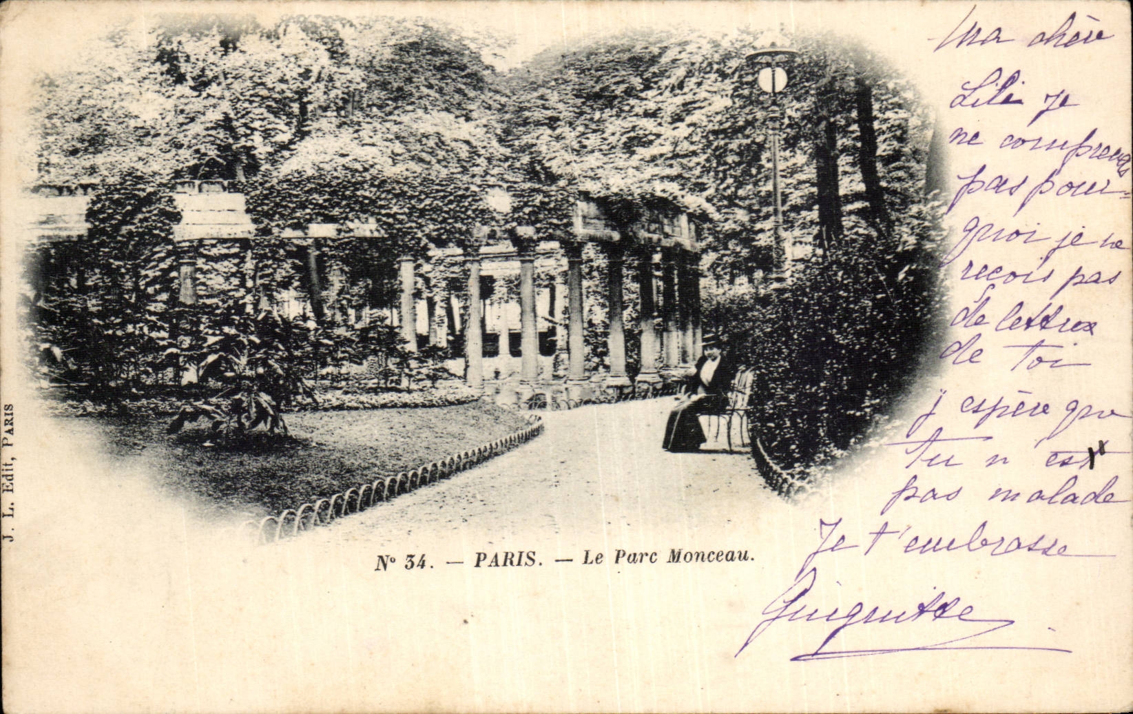 Paris - 8 - the Park Heap - CPA