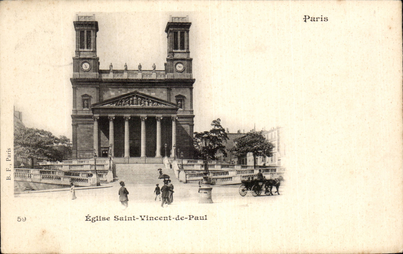 Paris - 10 - Church St Vincent of Paul CPA