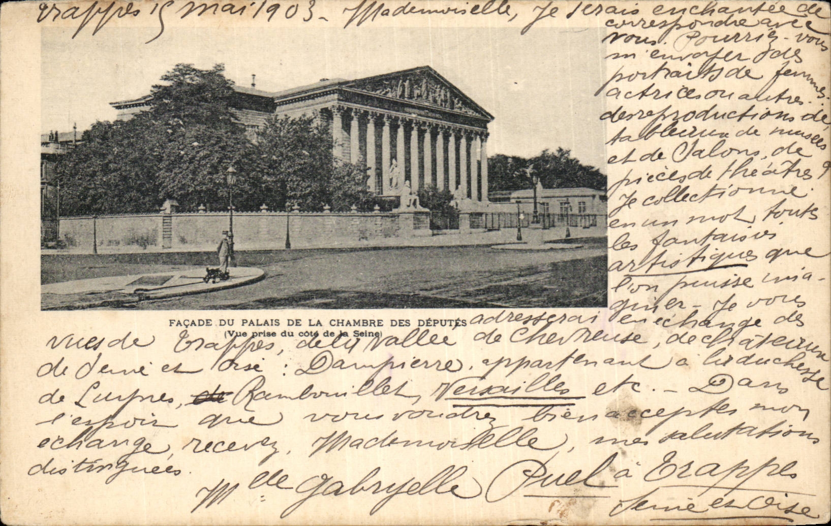 Paris - 7 - Palate of the House of Commons CPA