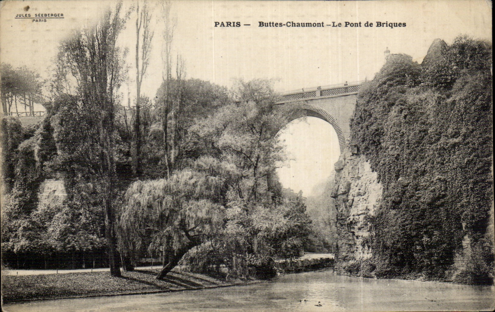 Paris - 19 - Chaumont Hillocks - the Brick Bridge - CPA
