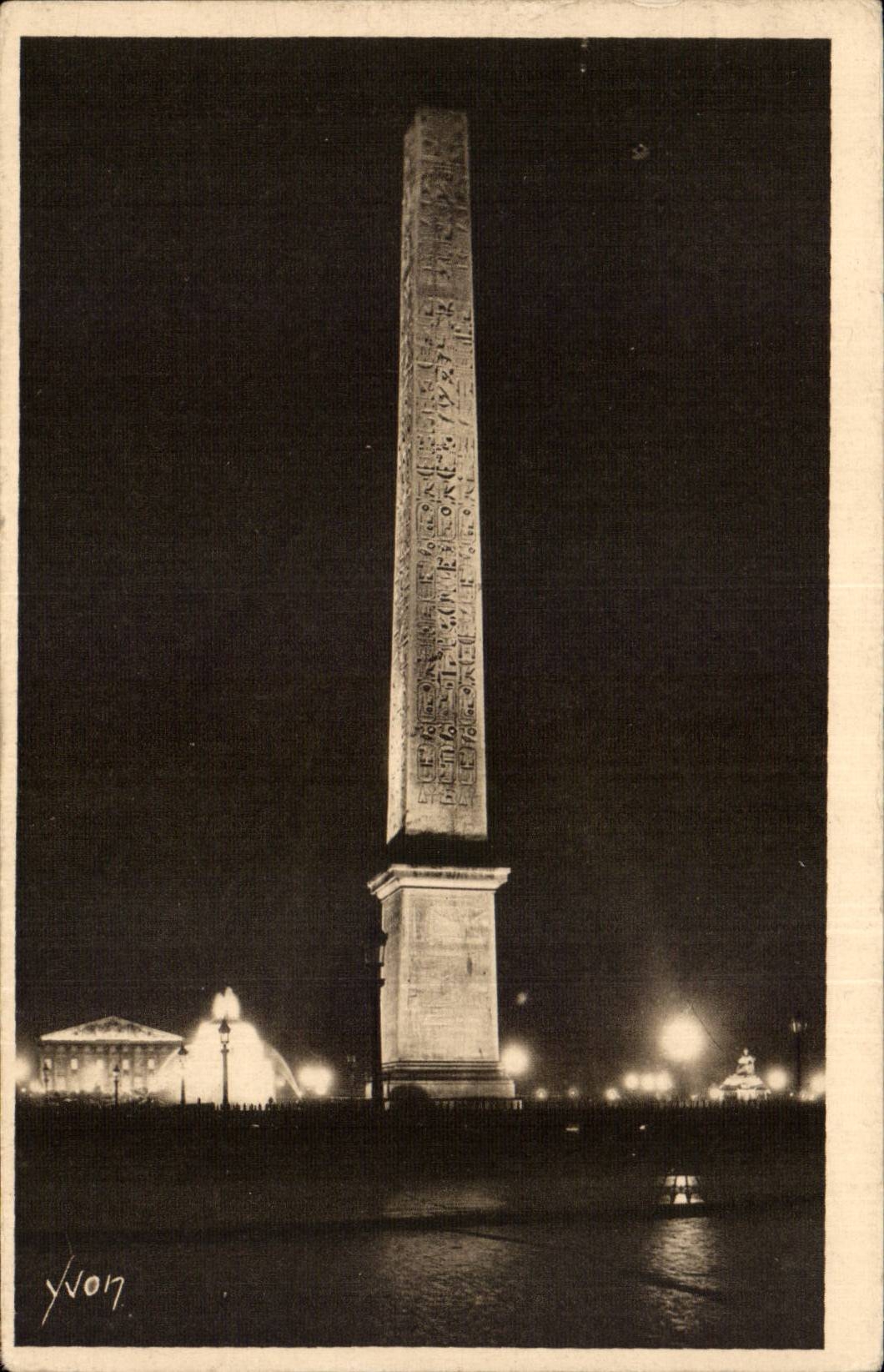 Paris - 8 - Night Fairyhoods of Paris - Place of Coincorde CPA