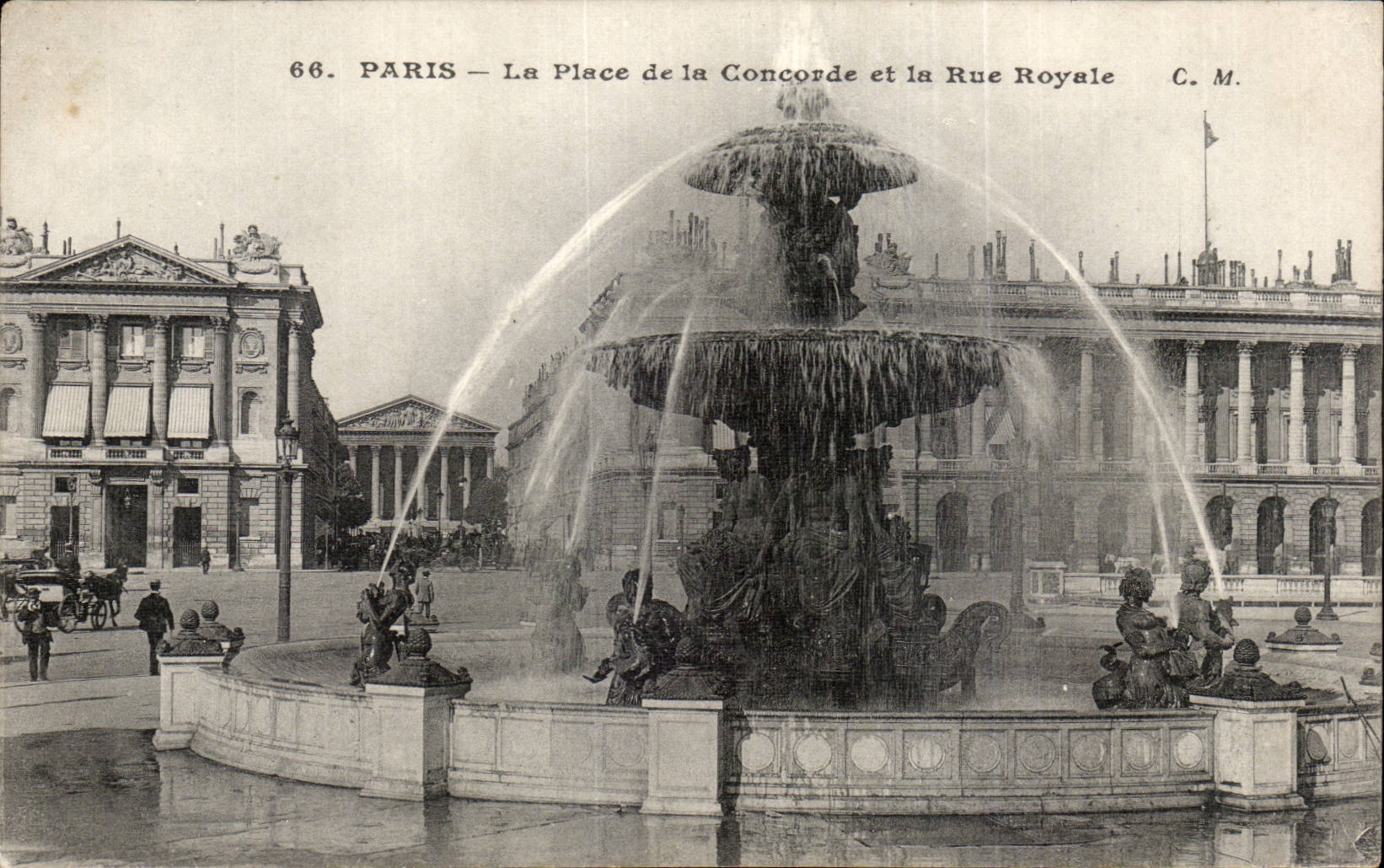 Paris - 8 - Place of Coincorde and the Street Royal E CPA