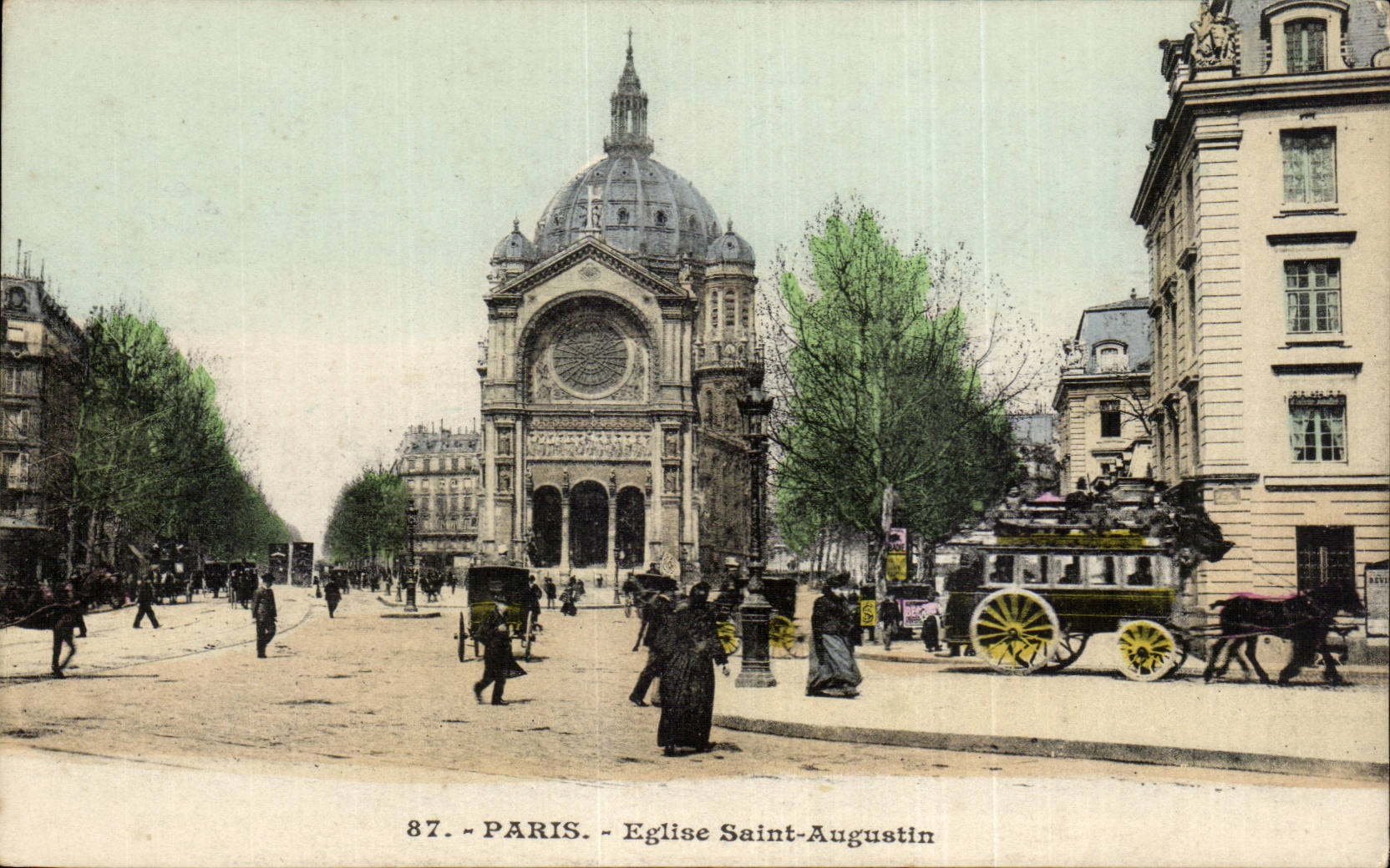 Paris - 8 - Church Saint Augustine CPA