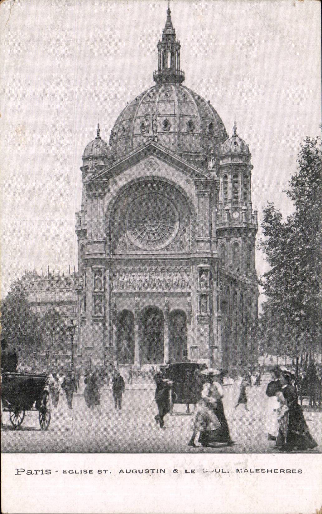 Paris - 8 - Church Saint Augustin - CPA