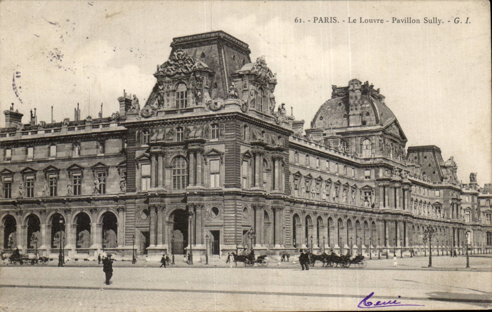Paris - 1 - Le Louvre - Pavillon Sully - CPA