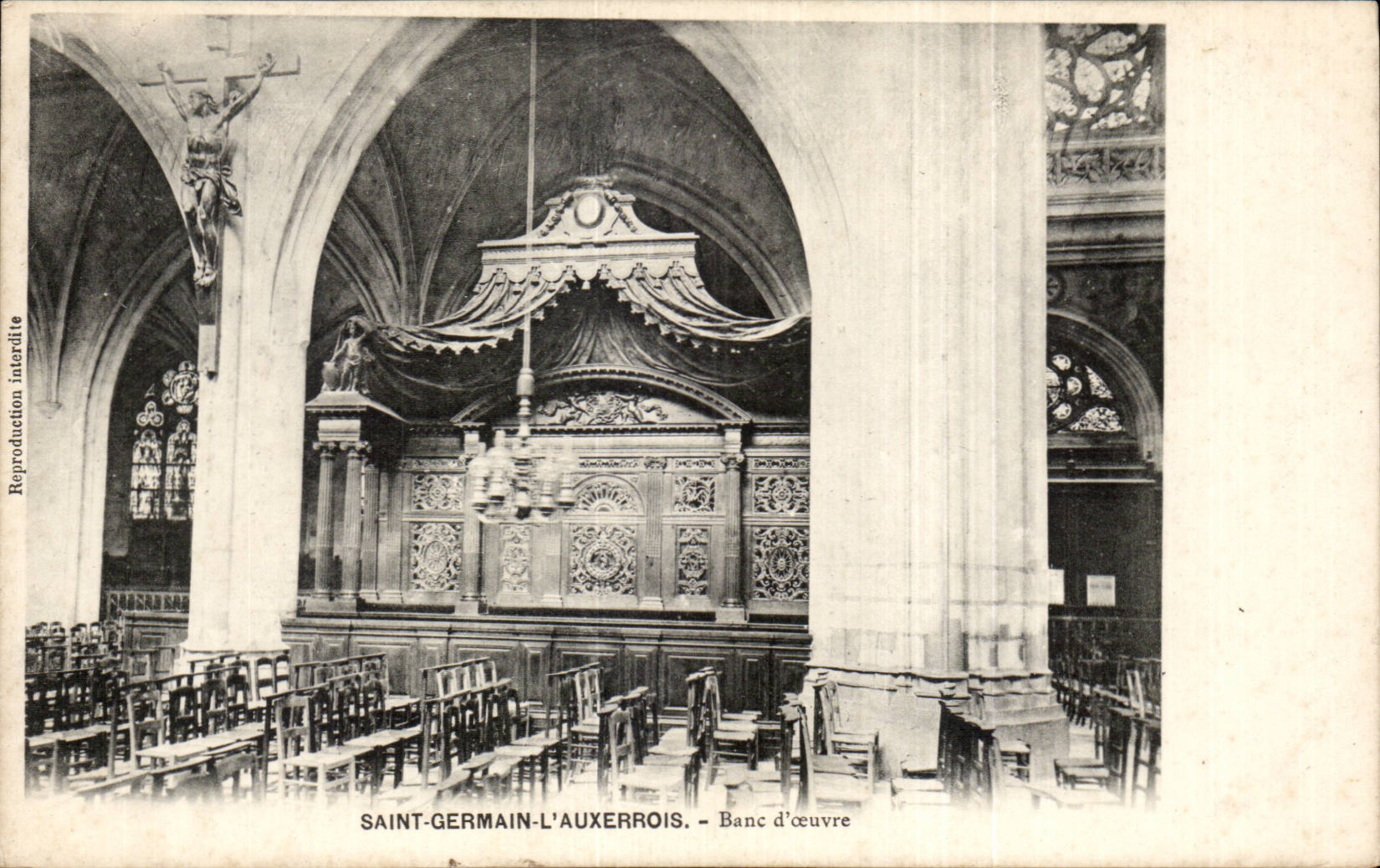 Paris - 1 - Saint Germain l'Auxerrois - Bane d'Oeuvre - CPA