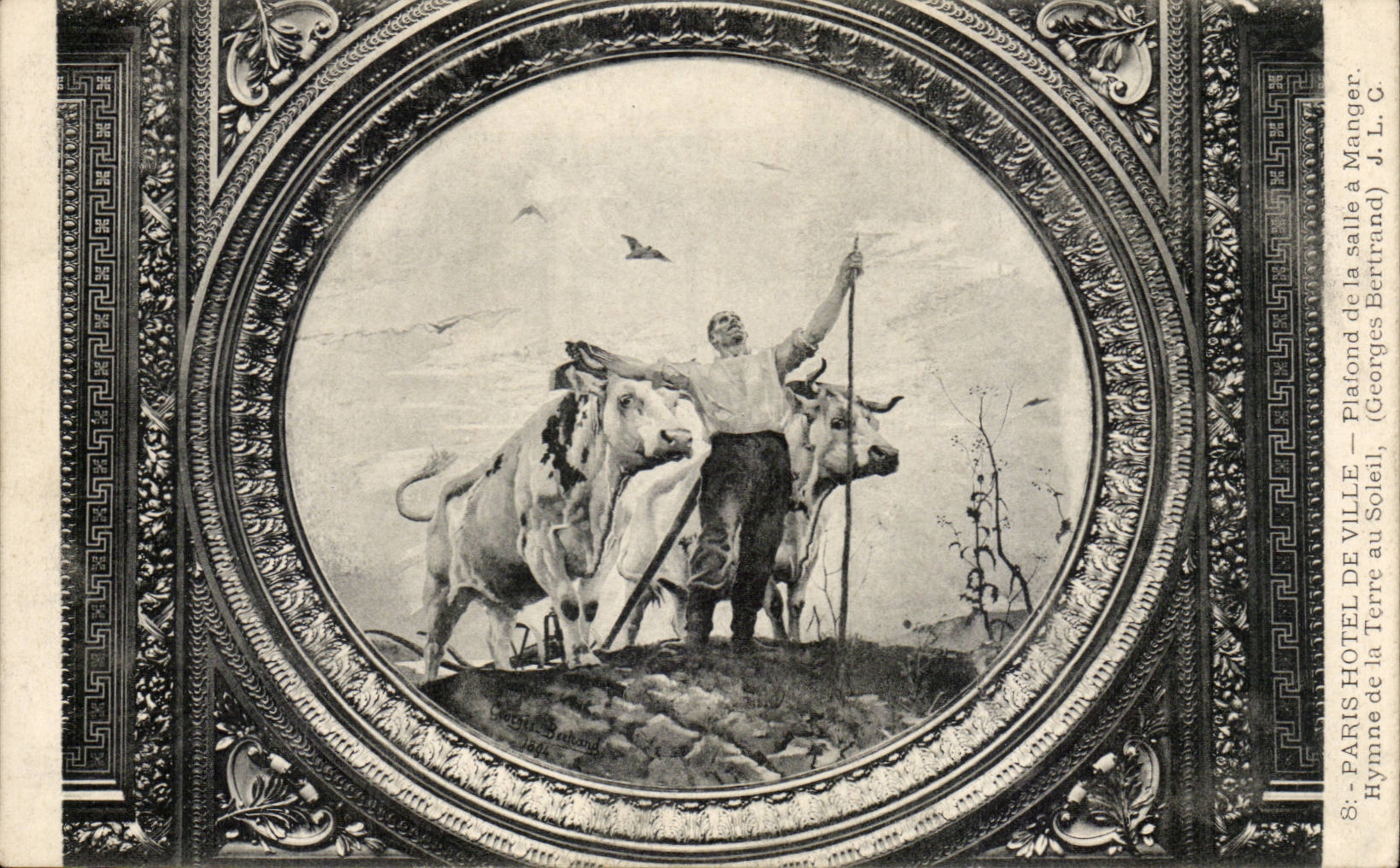 Paris - 4 - Plafofond du Salon de Moses - Hotel de Ville - CPA