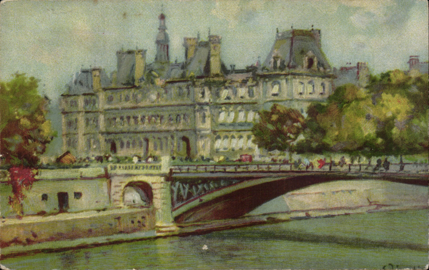 Paris - 4 - Hotel de Ville - Arts - Tableaux - CPA 