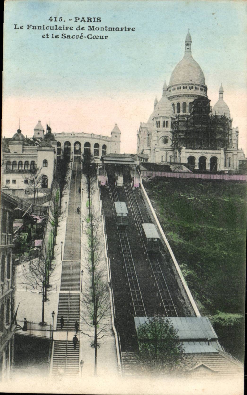 Paris - 18 - Sacre Coeur - Montmartre - Funiculaire - CPA