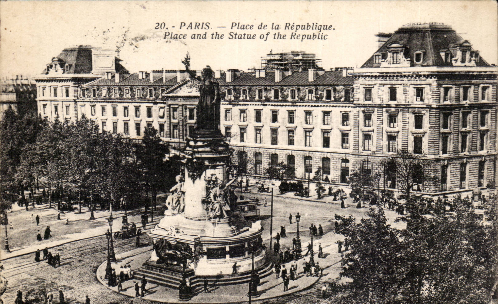 Paris - 10 - Place of the Republic - CPA