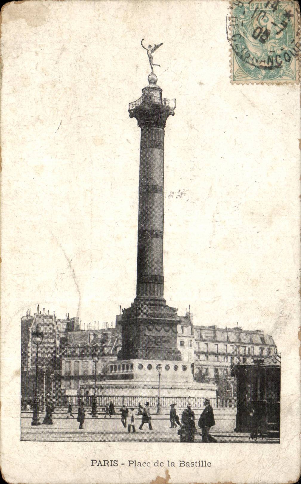 Paris - 10 - Place of the Bastille - CPA