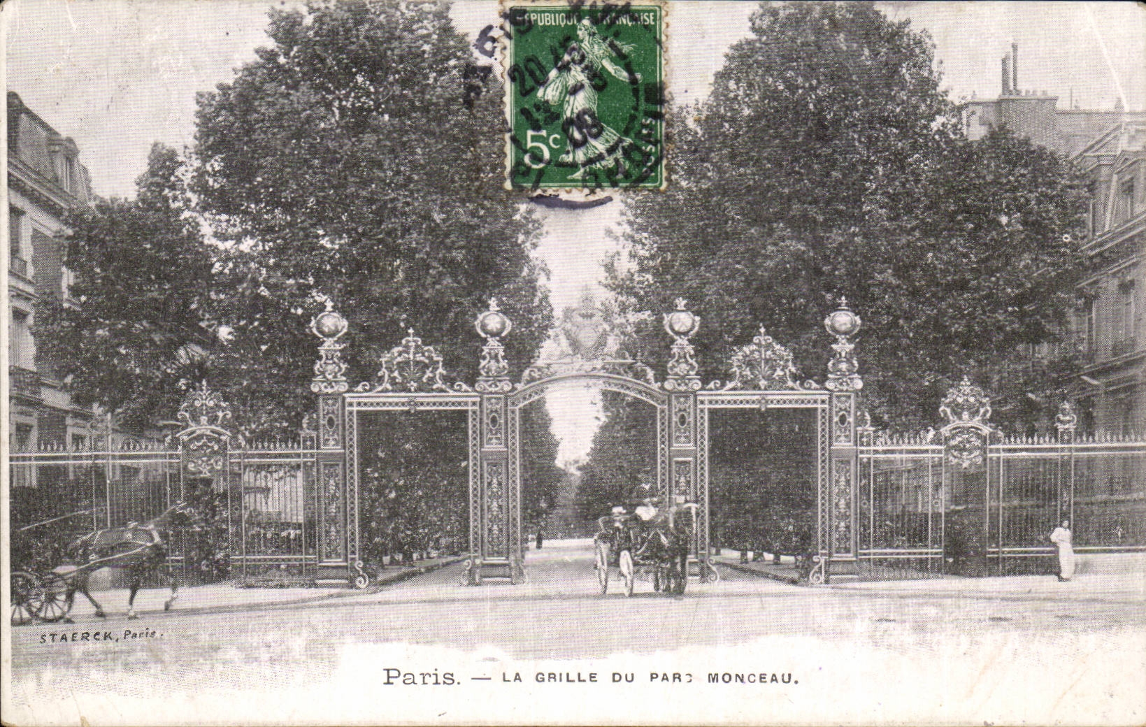 Paris - 8 - Grid of the Park Heap - CPA