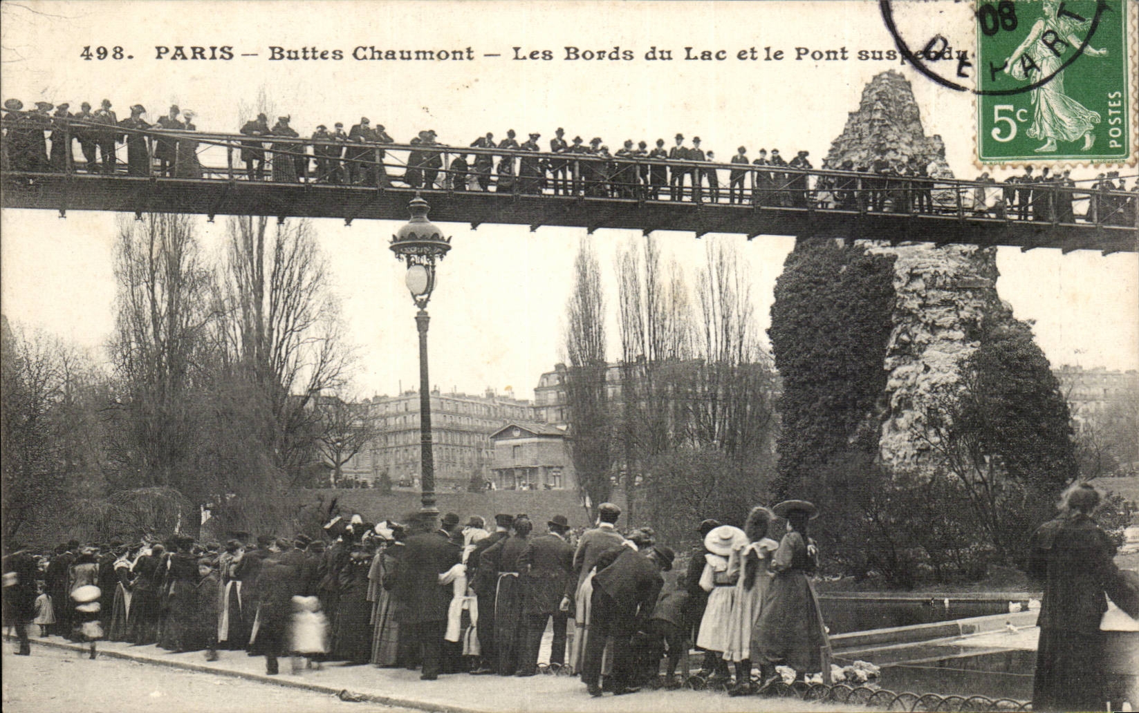 Paris - 19 - Chaumont Hillocks - Edges of the Lake - CPA