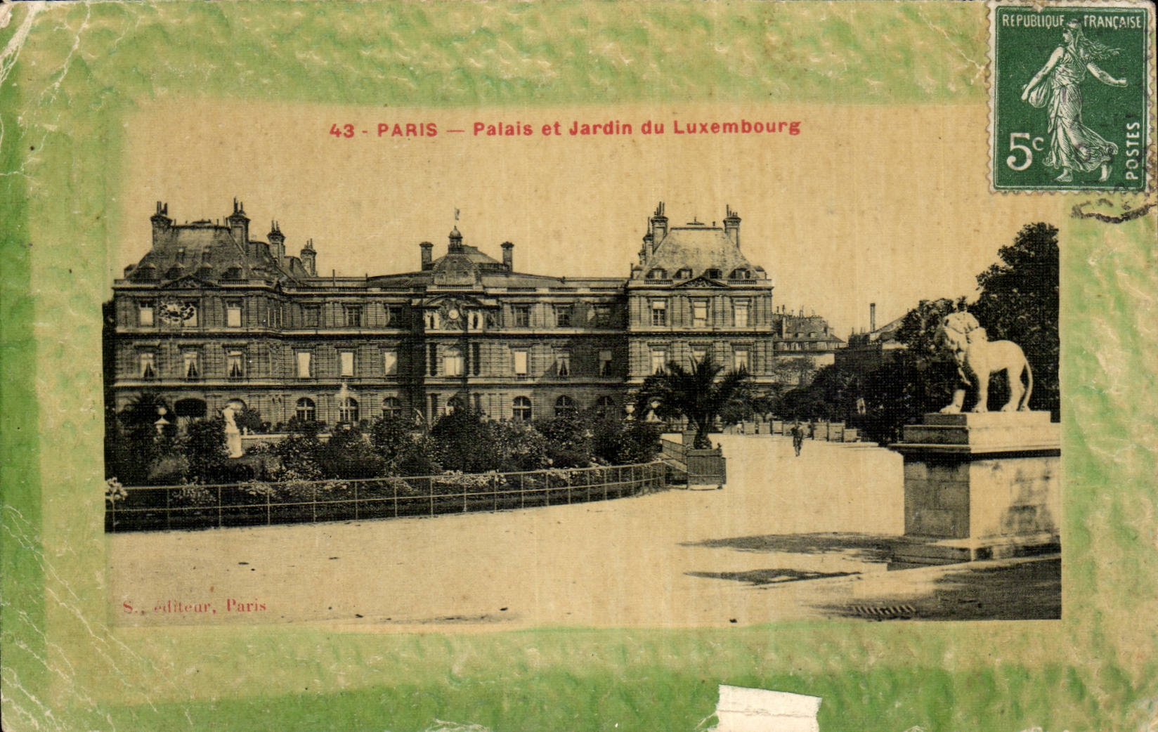 Paris - 6 - Palate and Garden of Luxembourg - CPA