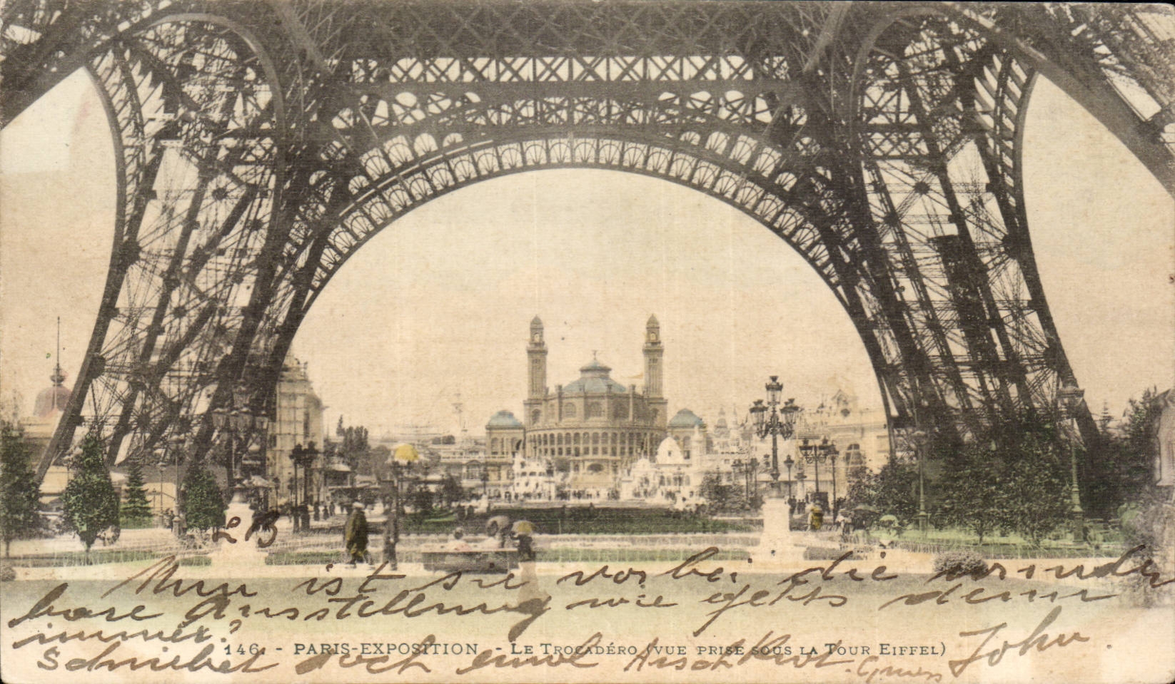 Paris - 16 - Lr Trocadero vue prise sous la Tour Eiffel - Eiffel Tower - CPA 