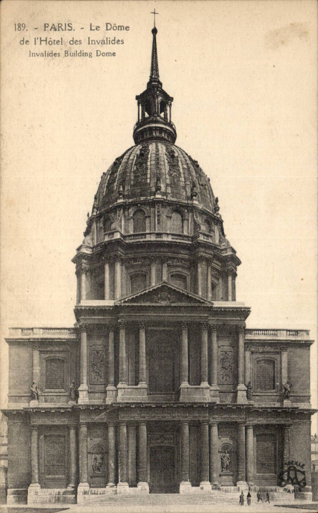 Paris - 7 - the Dome of the Hotel of Invalides - CPA