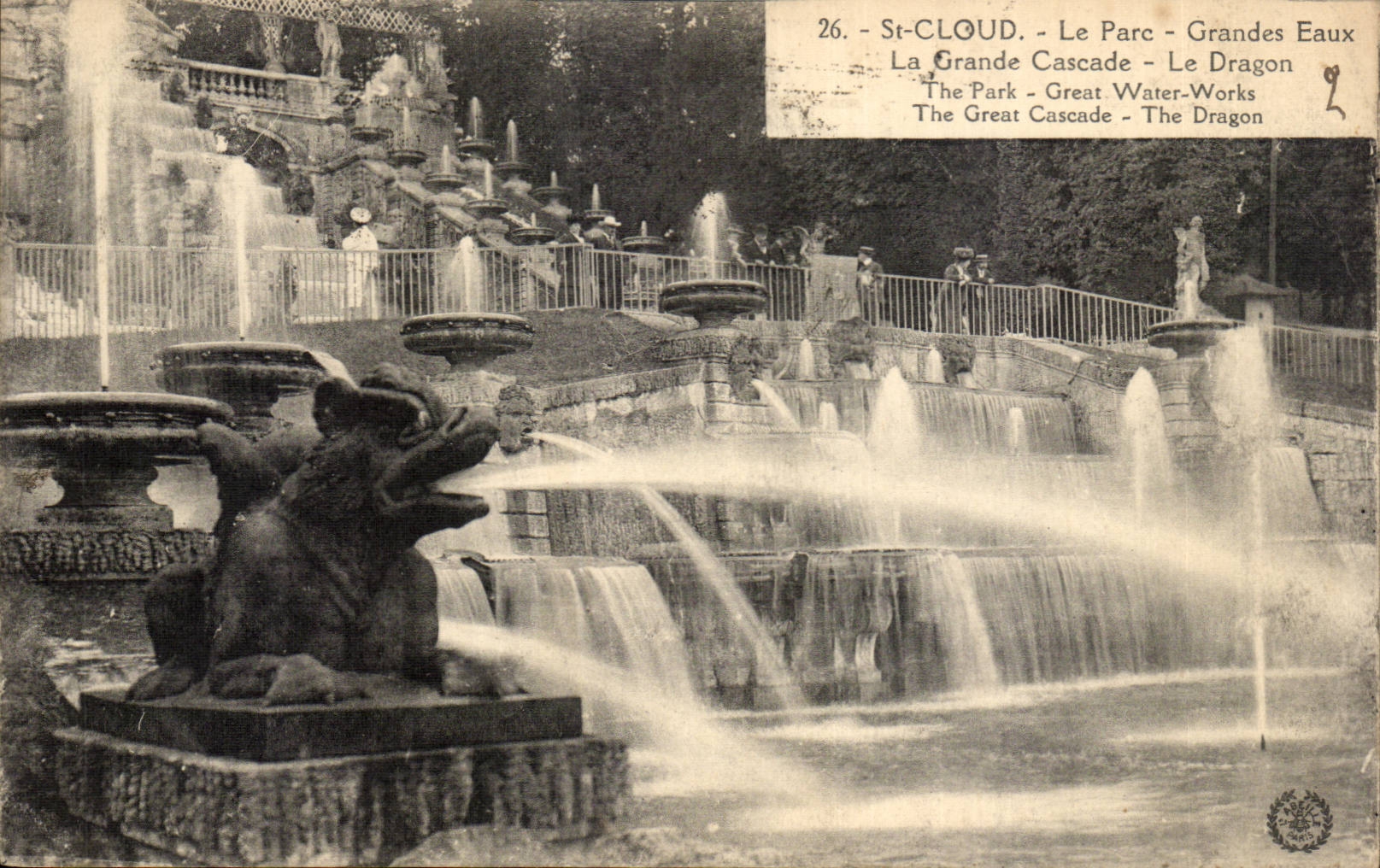 Paris - 16 - St Cloud - Le Parc - Grandes Eaux - CPA