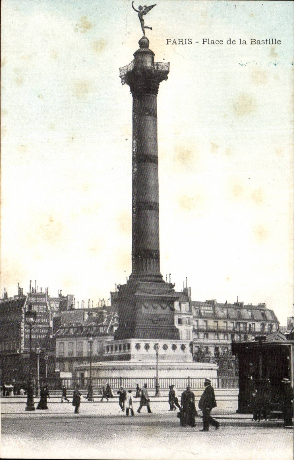 Paris - 10 - Place of the Bastille - CPA