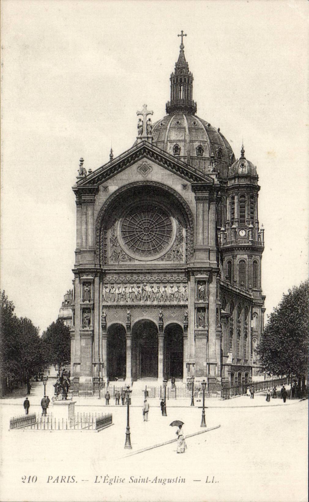Paris - 8 - Church Saint Augustin - CPA