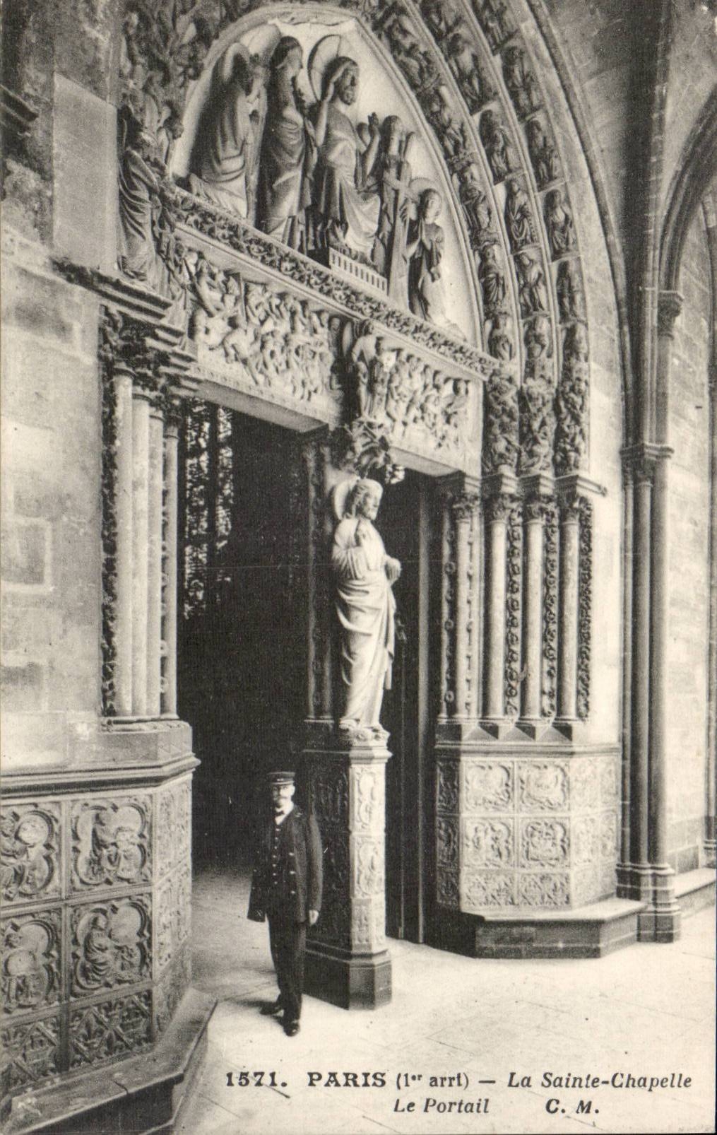 Paris - 1 - La Sainte Chapelle - Portail - CPA 