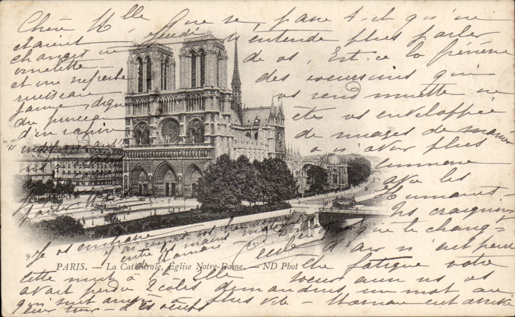 Paris - 4 - Notre Dame - CPA 