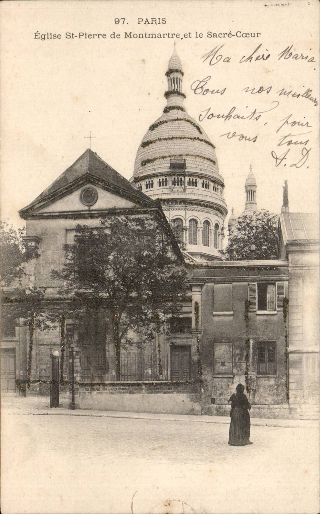 Paris - 18 - Eglise St Pierre de Montmartre - CPA