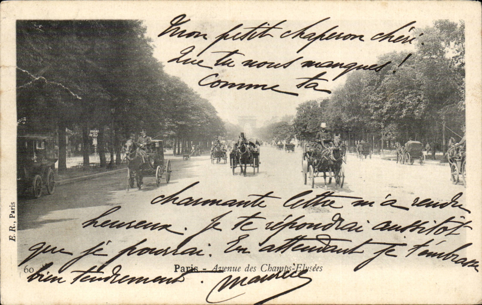 Paris - 8 - Avenue of the Champs Elysees - CPA