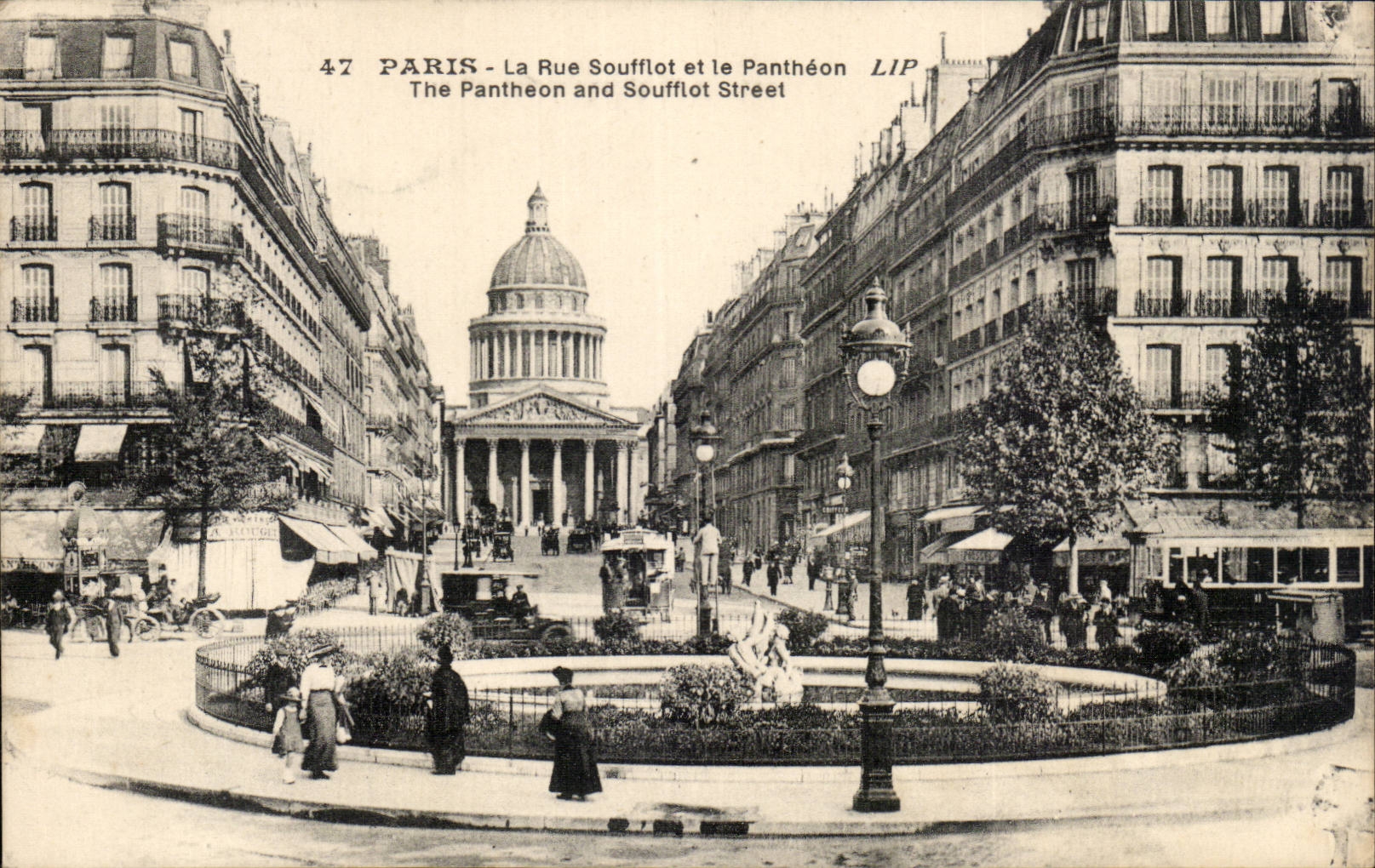 Paris - 5 - the Pantheon - Street Soufflot - CPA