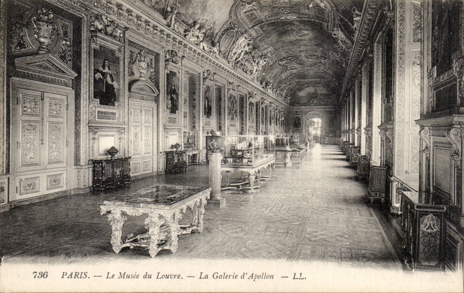 Paris - 1 - Le Musee du Louvre - Galerie d'Apollon - CPA
