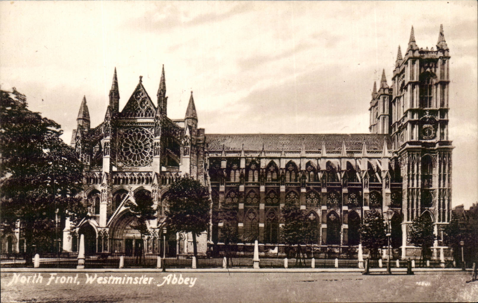 England - England - London - North Face - Westminster Abbey - CPA