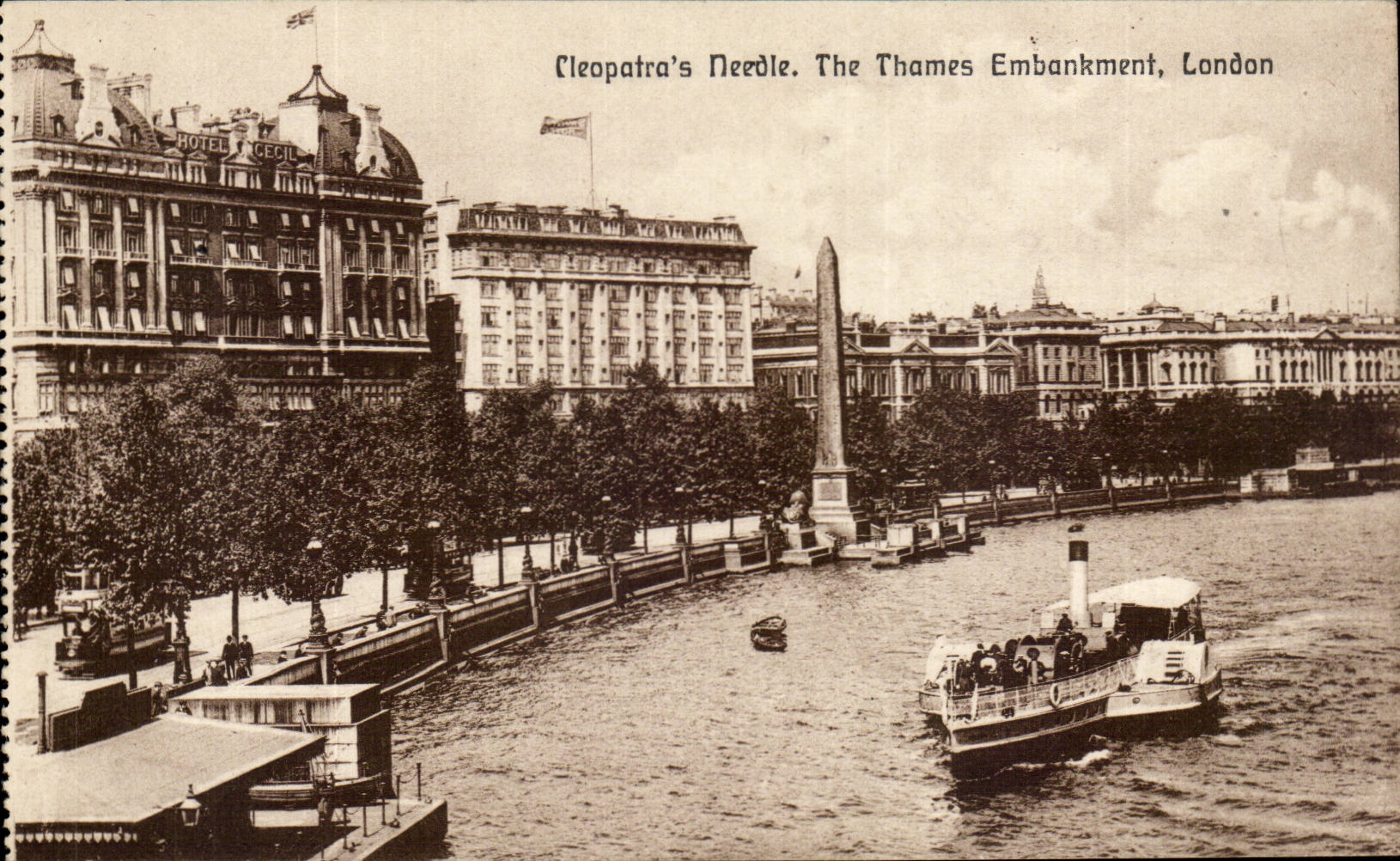 England - England - London - Cleopatra' S Needle - The Thames Embankment - CPA