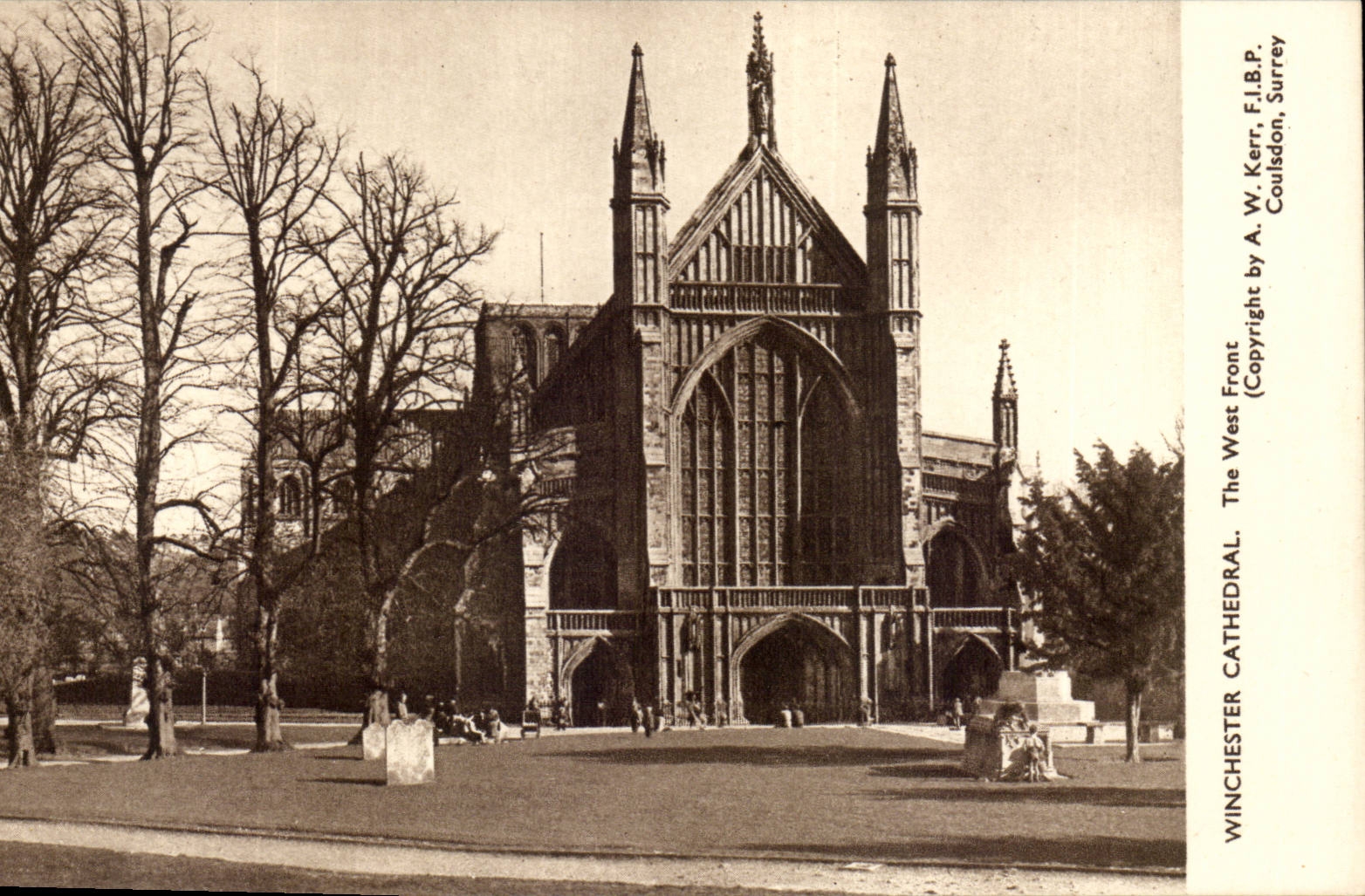 England - England - Winchester Cathedral - The West Face - CPA
