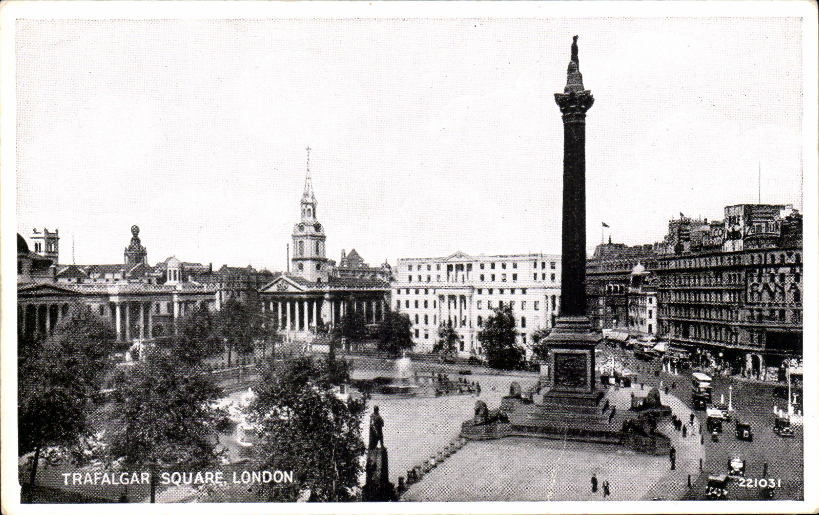 England - England - London - Trafalger Public garden - CPA