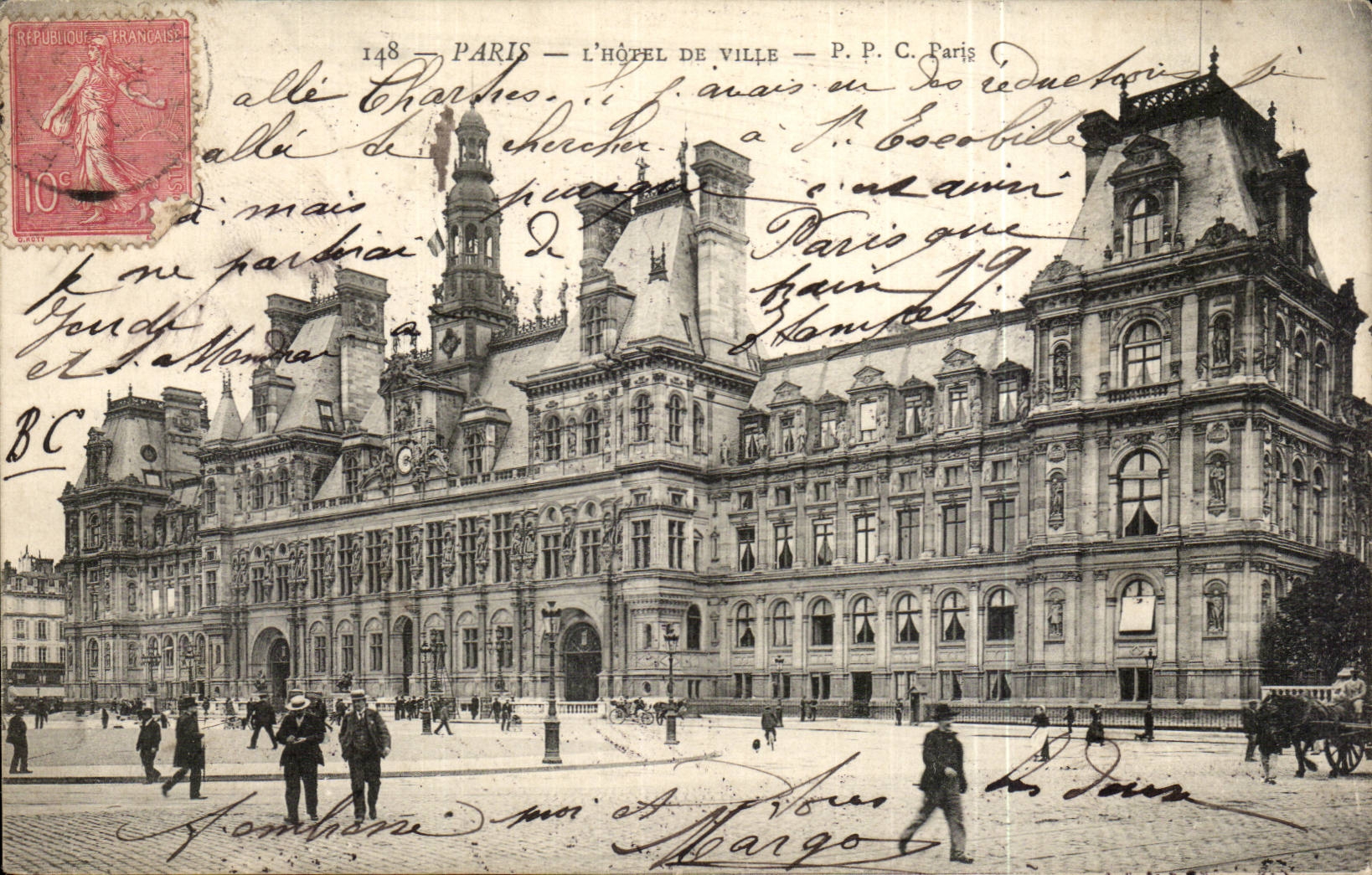 Paris - 4 - L'Hotel de Ville - CPA 